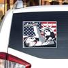 American Flag with Bald Eagle Statue of Liberty Vinyl Decal Sticker Patriotic for Car Boat Laptop Reflective Glossy Choose Size (6'' x 4.7" (15.2cm x 12cm), Reflective) view 1