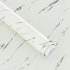 17.7"x354" Thickened Marble Contact Paper Peel and Stick White and Grey Marble Textured Wallpaper 3D Vinyl Wrap Waterproof Removable Self-Adhesive Countertops Wall Paper for Bathroom Kitchen Cabinet view 1