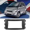Double DIN Installation Dash Kit, Fydun Gray ABS 2 Din Stereo audio Fascia Panel Navigation Fascia Car Stereo Frame for ForTwo 2007?2010 view 2