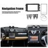 Double DIN Installation Dash Kit, Fydun Gray ABS 2 Din Stereo audio Fascia Panel Navigation Fascia Car Stereo Frame for ForTwo 2007?2010 view 3
