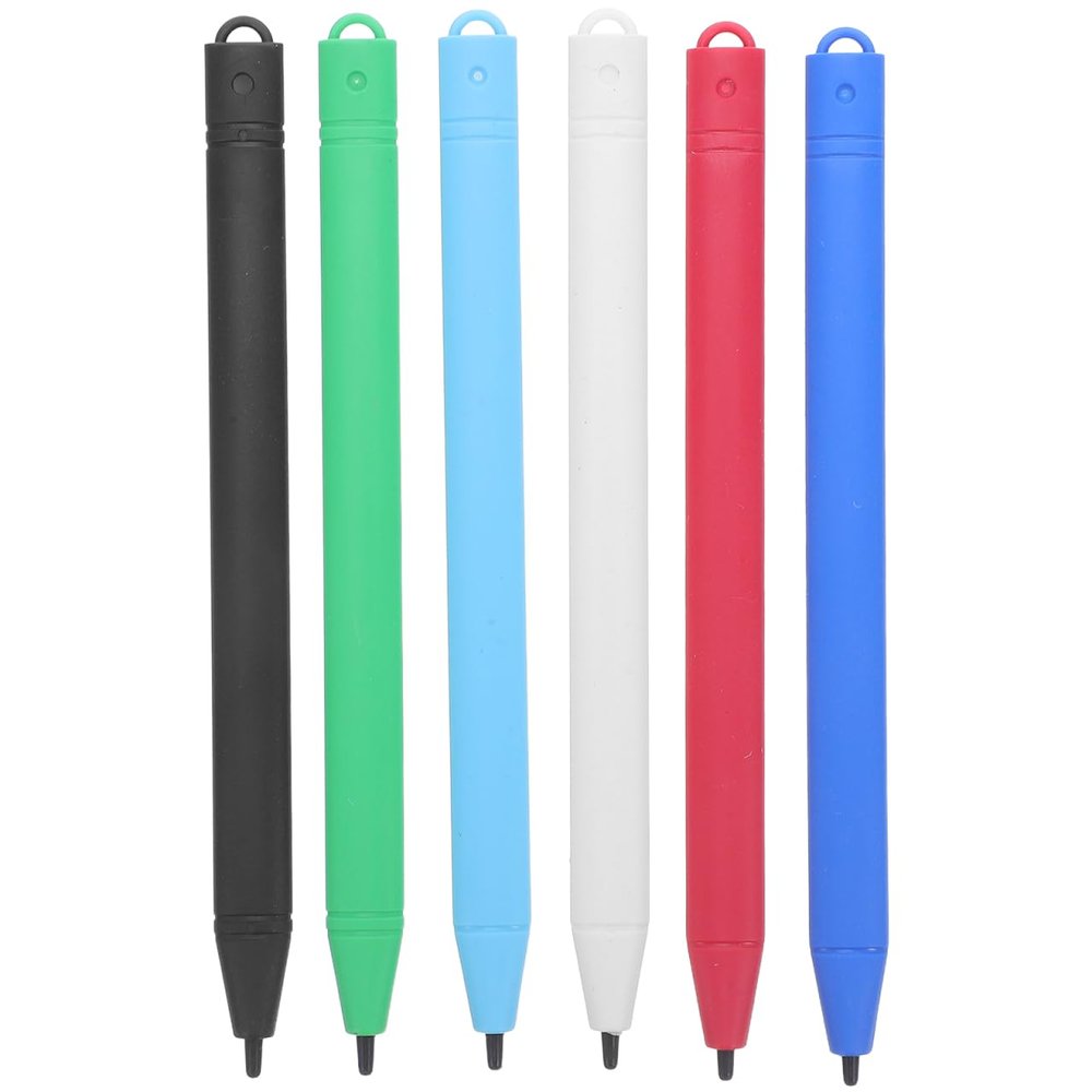 Hemobllo LCD Writing Tablet Pen - 6 Pcs Replacement Stylus Drawing Pen for LCD Writing Tablet, Drawing Tablet, Pad, Doodle Board, Random Color