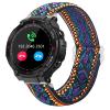 for EIGIIS Military Smartwatch Band, Stretch Elastics Nylon Adjustable Replacement Strap for K22 Military Watch/EIGIIS K22 Military Watch/EIGIIS K55 Smartwatch/Moowhsh HM09 Smartwatch (Purple Blue) view 1