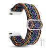 for EIGIIS Military Smartwatch Band, Stretch Elastics Nylon Adjustable Replacement Strap for K22 Military Watch/EIGIIS K22 Military Watch/EIGIIS K55 Smartwatch/Moowhsh HM09 Smartwatch (Purple Blue) view 3