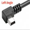 LARRITS 3M USB A to Mini B USB Cable 90 Degree Left Angle Data Sync Charge Cord with 5 pcs Wiring Clips for Nextbase Dash Cam Car GPS Navigator DVR Digital Camera (Left Angle) view 3
