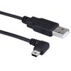 LARRITS 3M USB A to Mini B USB Cable 90 Degree Left Angle Data Sync Charge Cord with 5 pcs Wiring Clips for Nextbase Dash Cam Car GPS Navigator DVR Digital Camera (Left Angle) view 4