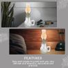 Oil Lamp Shade Glass Replacement Lamp Shade Chimney Lamp Shade Glass Lamp Lanterns Curvy Lamp Chimneys for Vintage Oil Lamps, 4pcs view 3