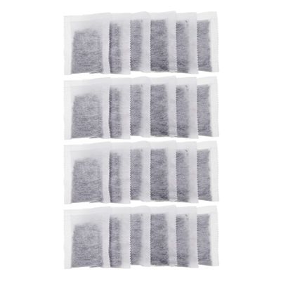 24 Pack Replacement Activated Charcoal Distiller Filters - Coconut Shell Activated Carbon Filter Sachets -Compatible with Megahome and other Countertop Distillers