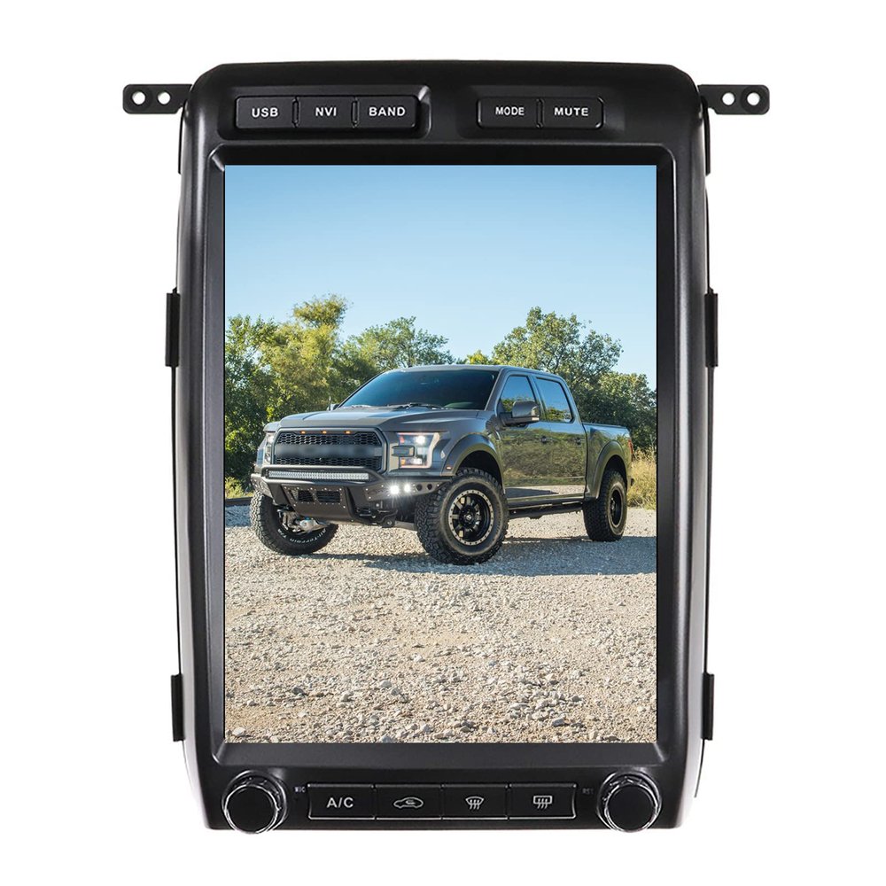 ZWNAV 13 inch Tesla Style Touch Screen Android Radio for Ford F-150 F150 2009 2010 2011 2012 2013 2014 Car Stereo Replace GPS Navigation Upgrade Head Unit Video Multimedia Player Wireless Carplay