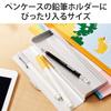 Elecom P-TPENDEBK Hexagonal Pencil Type for Kids, With Strap Hole, Disc Type, Compatible with Smartphones and Tablets, Replaceable Nibs, Black view 4