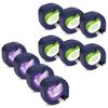 4 Clear Plastic + 6 White Paper Label Refills Replacement for Dymo Label Maker Refills 12mm x 4m 1/2'' x 13' view 1