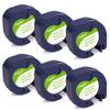 4 Plastic + 6 Paper Label Refills Replacement for Dymo Label Maker Refills 12mm x 4m 1/2'' x 13' view 3