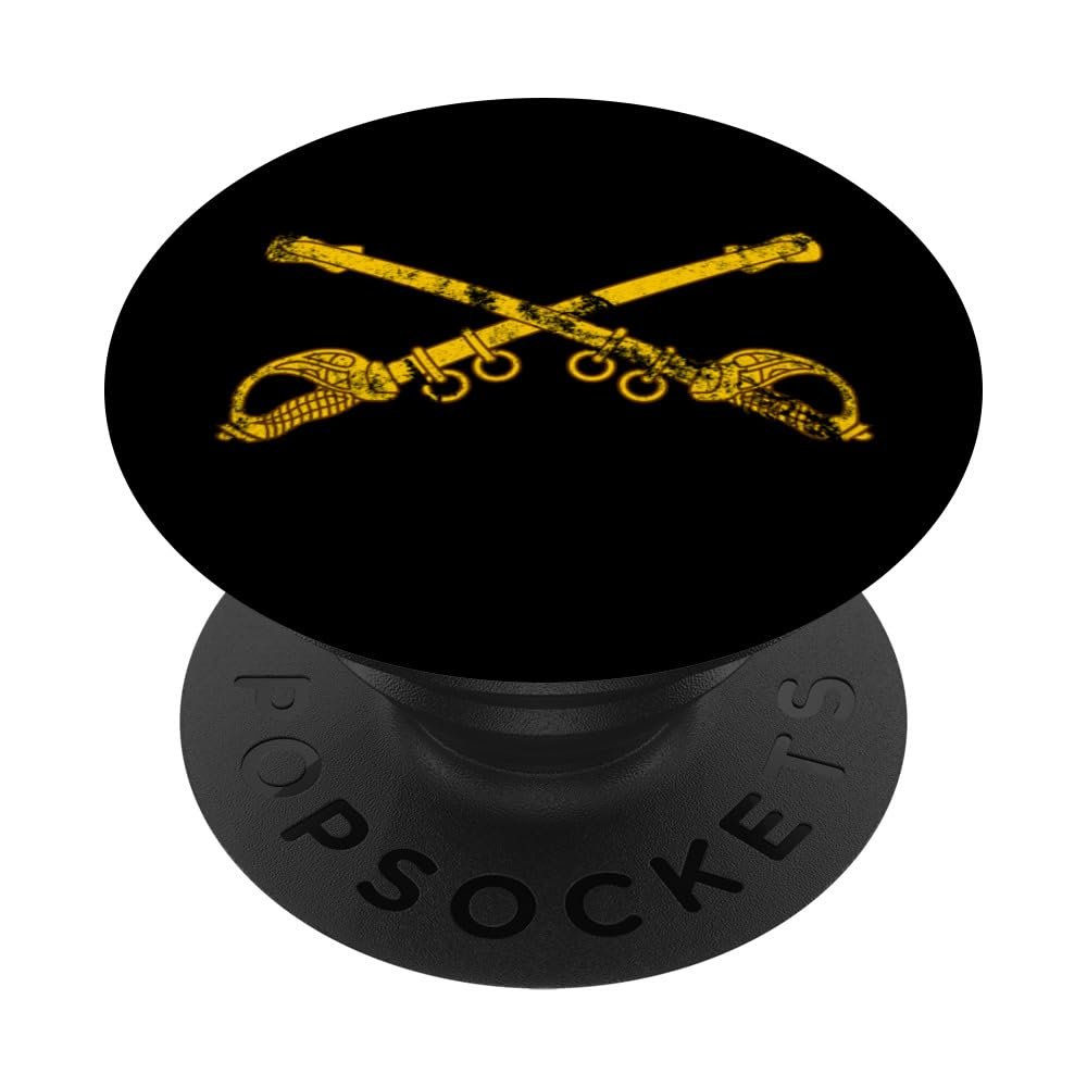 US Army Cavalry Branch - CAV Scout 19Delta - 19D Distressed PopSockets Adhesive PopGrip