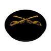 US Army Cavalry Branch - CAV Scout 19Delta - 19D Distressed PopSockets Adhesive PopGrip view 2