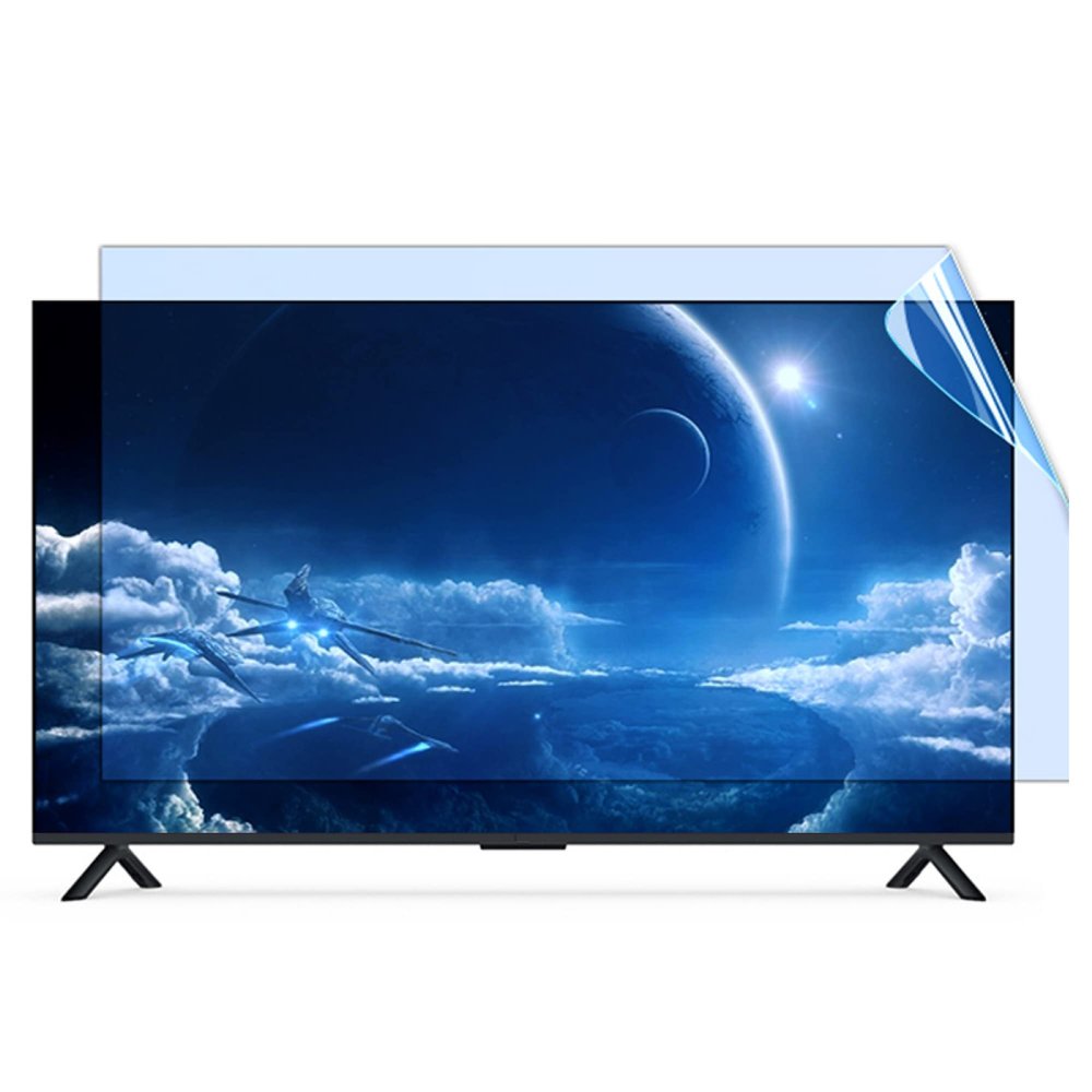 Anti-Glare Matte Surface Film Filter/Blue Light & UV Blocking TV Screen Protector, Eye Protection & Eye Strain Relief/A / 55 Inches 1221x689 mm