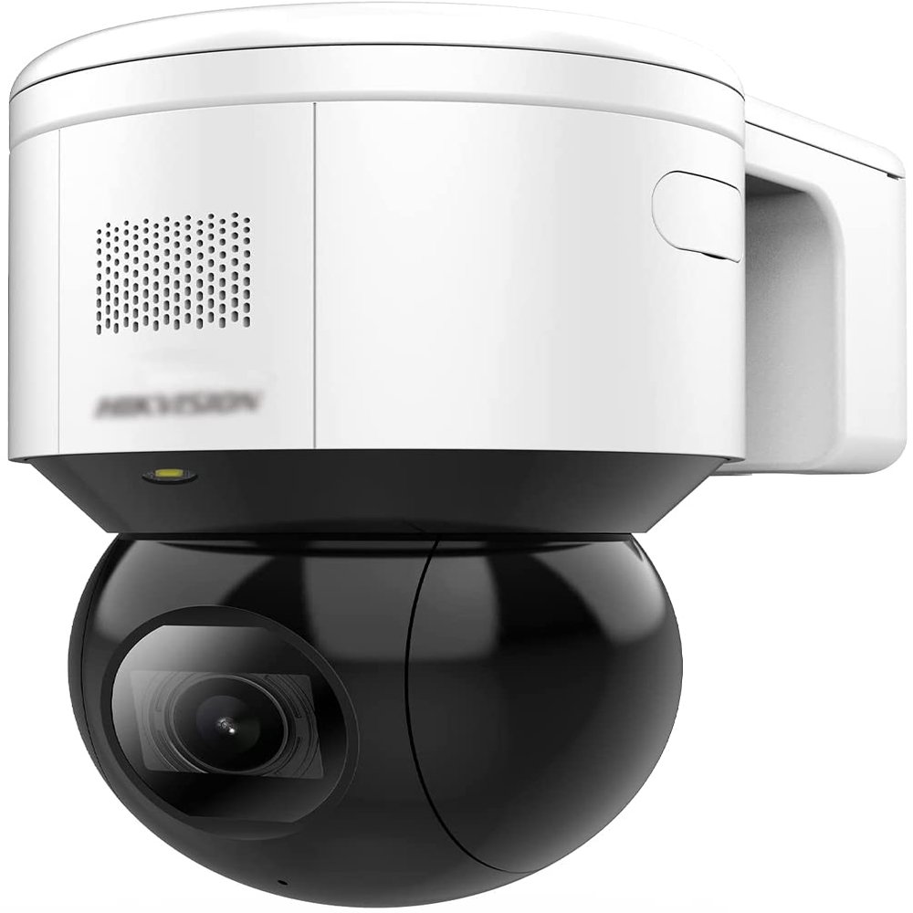 HIKCAM DS-2DE3A400BW-DE Full Color 4MP Outdoor Pan & Tilt Network Dome Camera with Microphone and Speaker, 4mm Fixed Lens