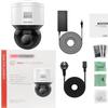 HIKCAM DS-2DE3A400BW-DE Full Color 4MP Outdoor Pan & Tilt Network Dome Camera with Microphone and Speaker, 4mm Fixed Lens view 4
