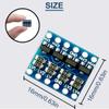 DAOKAI 10PCS IIC I2C Logic Level Converter 4 Channels Bi-Directional Level Voltage Module 3.3-5V Shifter for Arduino, with Dupont Cable view 2