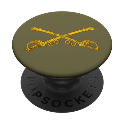 US Army Cavalry Branch - CAV Scout 19Delta - 19D Distressed PopSockets Adhesive PopGrip