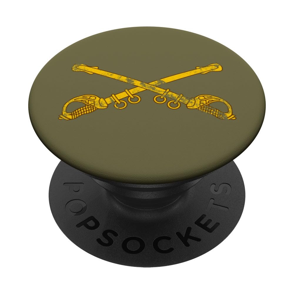 US Army Cavalry Branch - CAV Scout 19Delta - 19D Distressed PopSockets Adhesive PopGrip