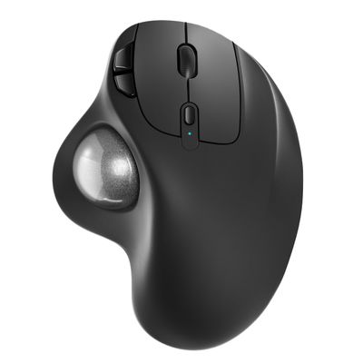 Nulea M501 Wireless Trackball Mouse, Rechargeable Ergonomic, Easy Thumb Control, Precise & Smooth Tracking, 3 Device Connection (Bluetooth or USB Receiver), Compatible for PC, Laptop, Mac, Windows.