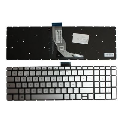 Power4Laptops French Layout Backlit Silver Replacement Laptop Keyboard Compatible with HP Home 15-bs151nm
