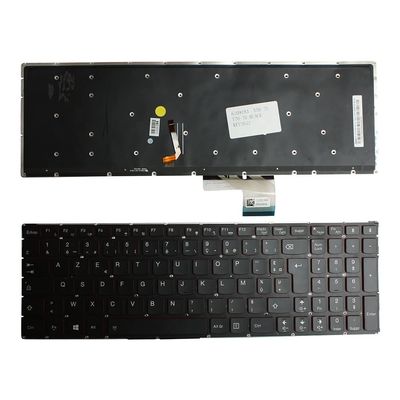 Power4Laptops French Layout Backlit Black Replacement Laptop Keyboard Compatible with Lenovo Y50-70