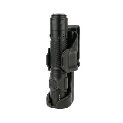 HoldMyGear Belt Clip Flashlight Holder Compatible with Olight Warrior 3 3S (Precision-Fit Belt Mount Holder, Fits Belts 1.5" Wide)