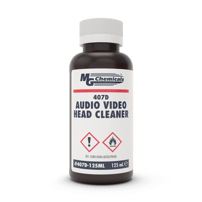 MG Chemicals 407D Audio/Video Head Cleaner, 125 mL Liquid Bottle (407D-125ML)