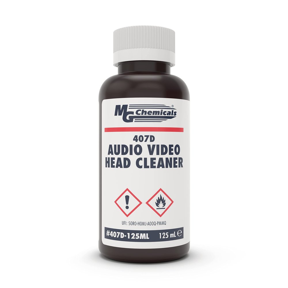 MG Chemicals 407D Audio/Video Head Cleaner, 125 mL Liquid Bottle (407D-125ML)