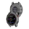 Watch Case Compatible for Garmin Fenix 7X Cover,Anti Drop TPU Case Protector for Fenix 7X Case Cover Smartwatch Accessory (Black+Clear) view 2