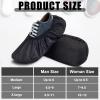 Geyoga 2 Pcs Black Bowling Shoe Covers Polyester Bowling Shoe Protector Covers Accessories for Men Women Game Sports Supplies(Large) view 4
