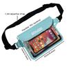 EMSEEK Waterproof Waist Pouch Dry Belt Bag Fanny Pack Keep Your Key Fob Wallet Kindle Phone Dry Perfect For Swim Surf Snorkel(Light Green) view 2