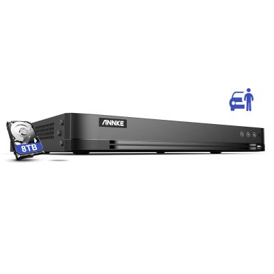 ANNKE 16CH 4K Surveillance Digital Video Recorder, 8MP H.265+ Security DVR for Home& Business, Easy Live Viewing, Recording & Playback, Support TVI/AHD/CVI/CVBS/IPC Input, 8TB Hard Drive Included