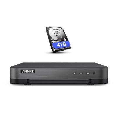ANNKE 16 CH Security CCTV H.265+ DVR with 4TB Hard Drive, Hybrid 5-in-1(TVI/AHD/CVI/CVBS/IPC) Surveillance Digital Video Recorder, Easy Remote Access, AI Human Vehicle Detection, 24/7 Recording