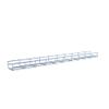 Electro Zinc Plated Wire Mesh Cable Tray, Silver Steel, 3.94 x 1.97 x 118.12 inch, 8-Pack view 2