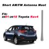 7 inch Radio Antenna Mast Compatible with Toyota Lexus Scion Select Models, Direct Replacement, Short Roof Antenna, Black Flexible Rubber view 2