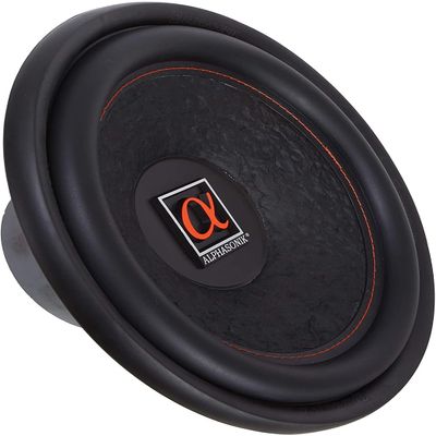 Alphasonik HSW212 Hyper 200 Series 12 1200 Watts Max / 400 Watts RMS Single 4 Ohm Car Subwoofer Stamped Alpha Steel Basket with High Grade Magnet Non Pressed Paper Cone Audio Speaker Bass Sub Woofer
