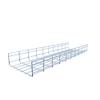 Electro Zinc Plated Wire Mesh Cable Tray, Silver Steel, 11.82 x 3.94 x 118.12 inch, 4-Pack view 2
