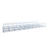Electro Zinc Plated Wire Mesh Cable Tray, Silver Steel, 11.82 x 3.94 x 118.12 inch, 4-Pack view 3