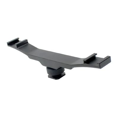 FEICHAO Universal Camera Flash Bracket Extension Rod Double Cold Shoe Bracket