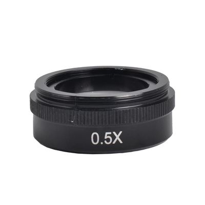 Lab Microscope Slides 0.5X / 2.0X / 0.3X Objective Glass Lens for XDC-10A 180X 300X Lens Industry Video Microscope Camera Microscope Parts (Color : 0.5X add 2.0X)
