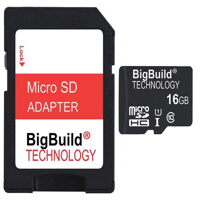 BigBuild Technology 16GB Ultra Fast 80MB/s microSDHC Memory Card for Samsung Galaxy Tab S7/S7 FE/S7+, S6/S6 Lite, S5e/S4, View2, Advanced2 Tablet
