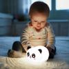 AULTRA Night Light for Kids 16 Color USB Rechargeable Panda Lamp for Baby Nursery, Soft Silicone Night Light, 2 Brightness Levels, 10-Hour Use, Squishy Puppy Gift for Boys & Girls view 4