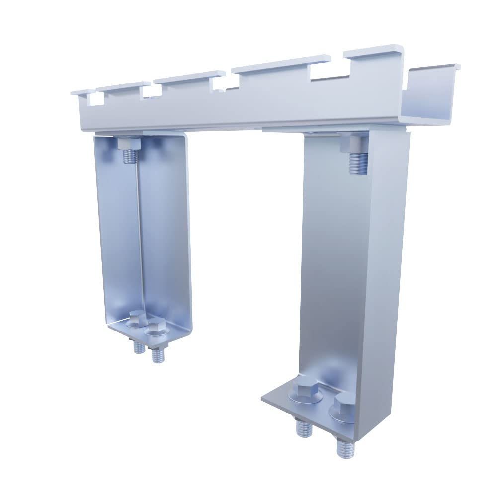 NavePoint Wire Mesh Cable Tray Floor Stand 8in Wide