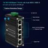 Mini Industrial 5 Ports Gigabit Switch Hardened 5 Port RJ45 10/100/1000Mbps Ethernet Switch Din Rail Mount Ethernet Switch Wall Mounts Included (-40 to 167 F) 10Gbps Switching Capacity view 2