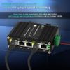 Mini Industrial 5 Ports Gigabit Switch Hardened 5 Port RJ45 10/100/1000Mbps Ethernet Switch Din Rail Mount Ethernet Switch Wall Mounts Included (-40 to 167 F) 10Gbps Switching Capacity view 3