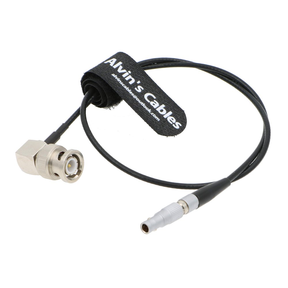 Alvin's Cables BNC Right Angle to 4 Pin Timecode Input Adapter Cable for Red Epic Scarlet 50cm