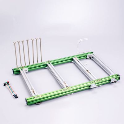 EDIY ITX MATX ATX Motherboard Test Bench Open Air Computer Case Chassis Aluminum Bracket DIY Bare Frame Mini-ITX Support Graphics Card(ATX_Silver&Green)