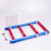 EDIY ITX MATX ATX Motherboard Test Bench Open Air Computer Case Chassis Aluminum Bracket DIY Bare Frame Mini-ITX Support Graphics Card(ATX_Blue&red) view 1