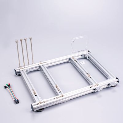 EDIY ITX MATX ATX Motherboard Test Bench Open Air Computer Case Chassis Aluminum Bracket DIY Bare Frame Mini-ITX Support Graphics Card(MATX_Silver)